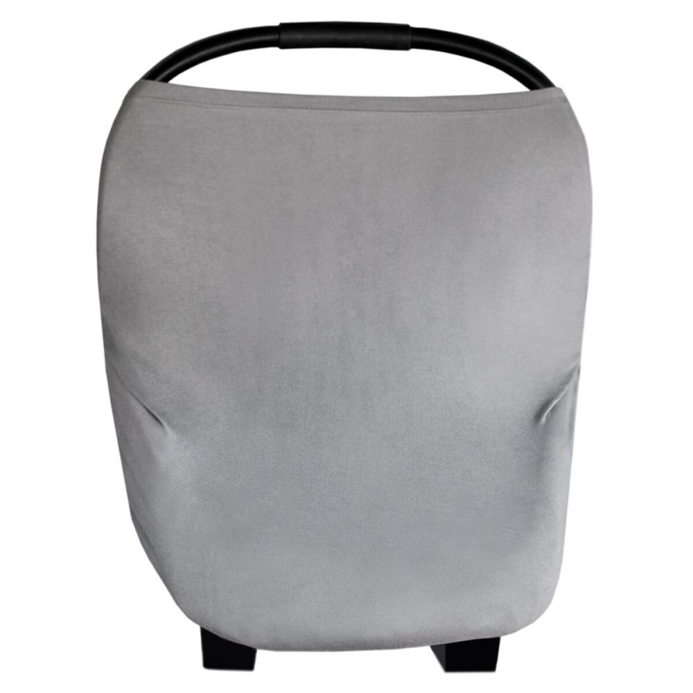 Baby Car Seat Cover Canopy and Nursing Cover Multi-Use Stretchy 5 in 1 Gift The Granite by Copper Pearl