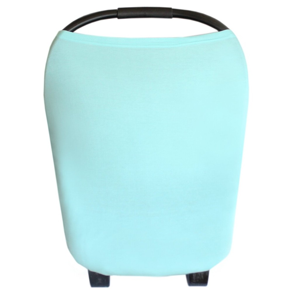 Baby Car Seat Cover Canopy and Nursing Cover Multi-Use Stretchy 5 in 1 Gift The Skye by Copper Pearl