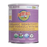 Earth\'s Best Organic Sensitivity Infant Formula with Iron, For Baby\'s First 12 Months, 32 oz (907 g)
