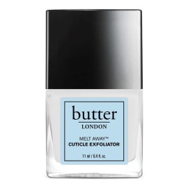 butter LONDON Cuticle Remover Liquid, Melt Away - Cuticle Oil Exfoliator & Softener Gently Removes Dry, Overgrown Cuticles for Healthy Looking Nails - Fast-Acting & Pain-Free Formula - 0.4 Fl Oz
