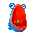 Soraco Frog Potty Training Urinal for Toddler Boys with Funny Aiming Target, Bathroom Frog Pee Trainer Toilet (Blue)