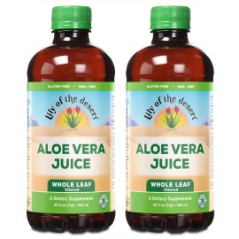 Lily of The Desert Aloe Vera Supplement, Whole Leaf, 2 Count, 32 Fl Oz