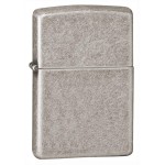 Zippo Armor Pocket Lighter, Antique Silver Plate