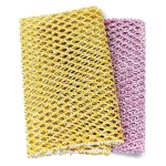 Heavy Duty Dish Scrubbers, Non-Scratch Scouring Pads - Odorless & Long Lasting Mesh Dish Cloth - Replace Sponges - Kitchen, Floor and Bathroom Usage - Made in Korea (2 Pcs)