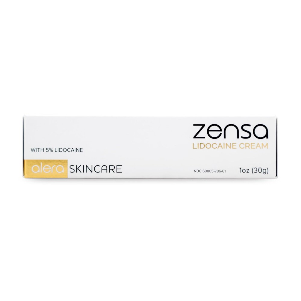 Zensa Numbing Cream 5% Lidocaine - Maximum Strength Topical Anesthetic with Vitamin E for Pain Relief from Hemorrhoids - Vegan, Cruelty-Free, Water-Based, Physiologic pH for Sensitive Skin - 30g