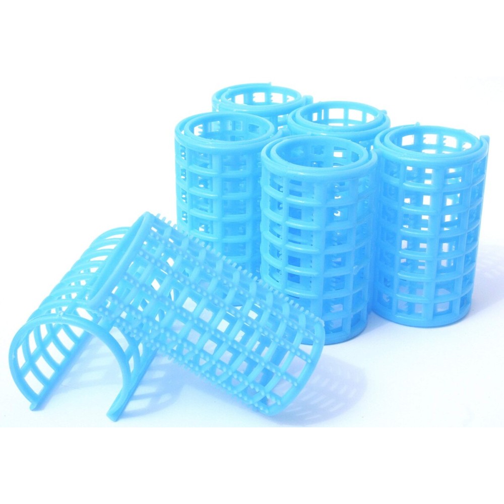 Kamay\'s Jumbo Hair Rollers Comb Curlers Clips Styling Rollers Hair Curls Wave Style Hairdressing Curlers Tools (Plastic Styling 36mm 1 1/2 6PCS Random Clolor)