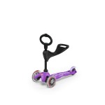 Micro Kickboard - Mini 3in1 Deluxe - Three Wheeled, Lean-to-Steer Swiss-Designed Micro Scooter for Toddlers with 3 Riding Options for Ages 1-5 (Purple)
