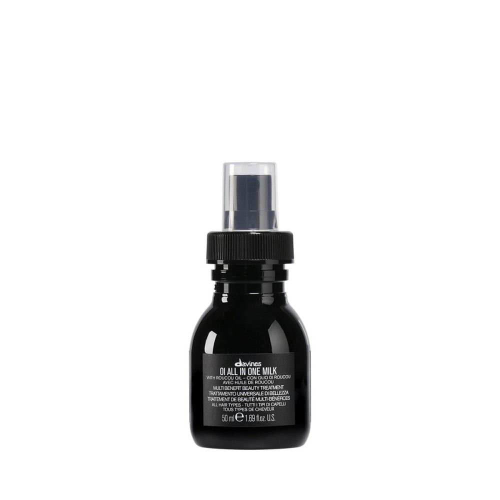 Davines OI All in One Milk | Leave-in Conditioner Spray | Powerful Hair Detangler + Heat Protection | Smoothes Frizzy Hair, 1.69 Fl oz