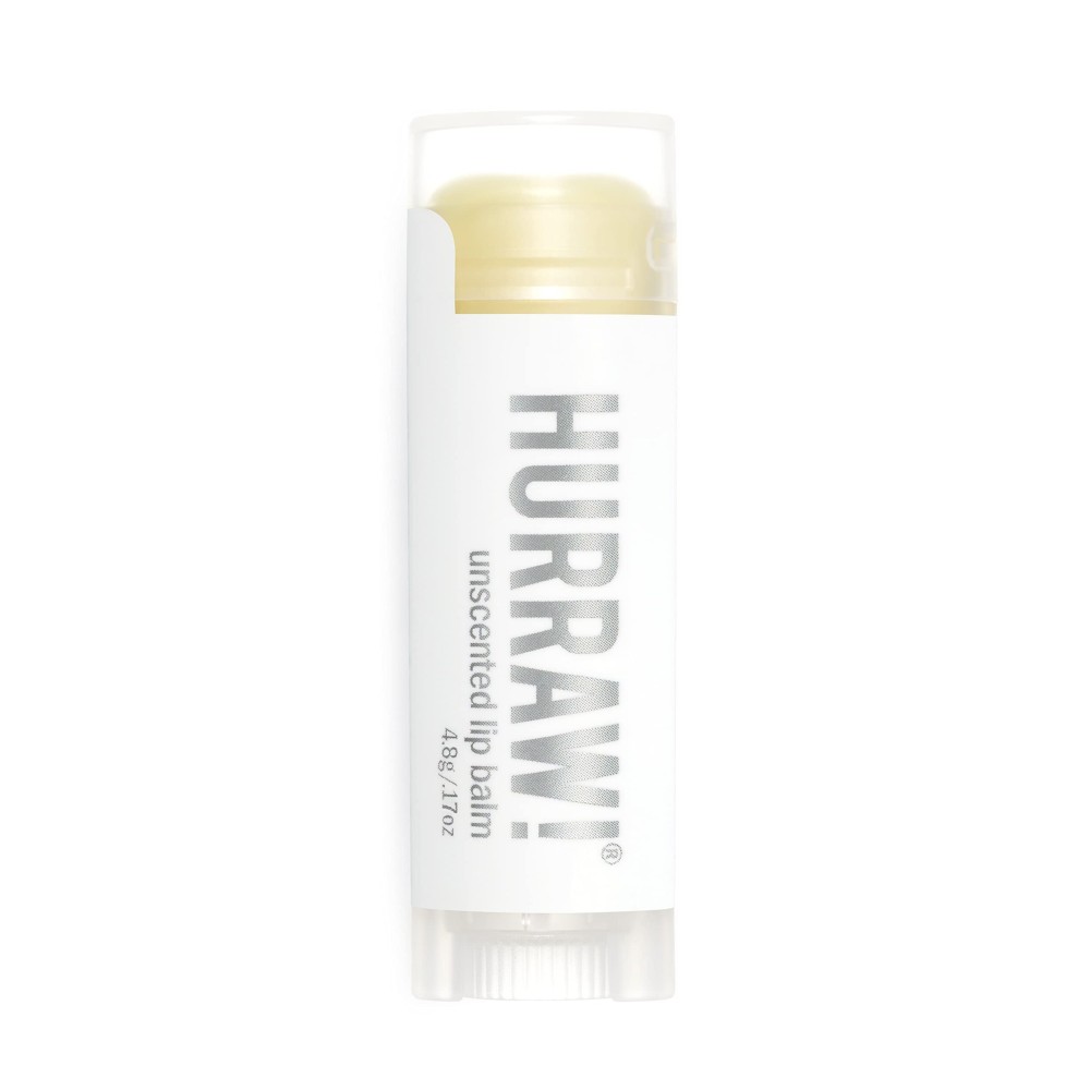 Hurraw! Unscented Lip Balm: Organic, Certified Vegan, Cruelty and Gluten Free. Non-GMO, 100% Natural Ingredients. Bee, Shea, Soy and Palm Free. Made in USA