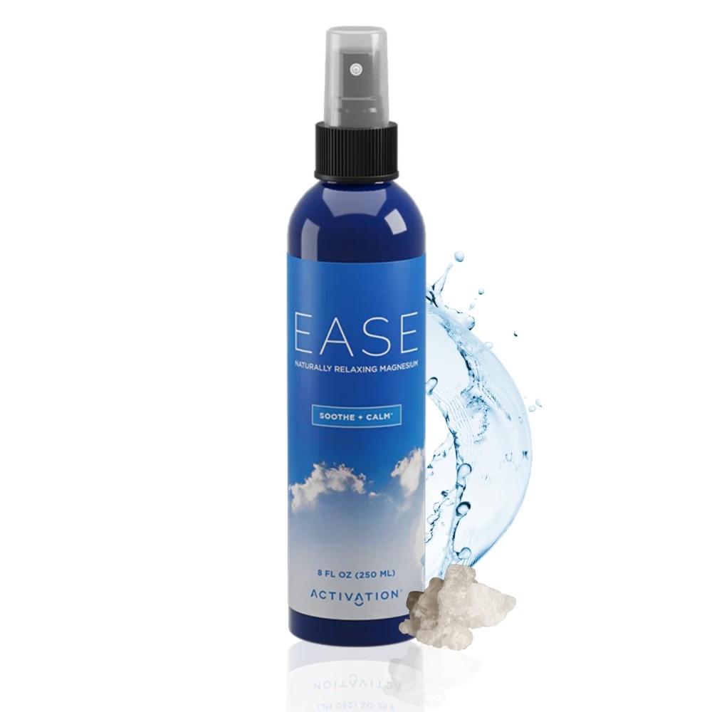Activation Ease Magnesium Spray | 250 ml | Dead Sea Magnesium Chloride | Fast-Absorbing Topical Spray for Natural Balance and Relaxation