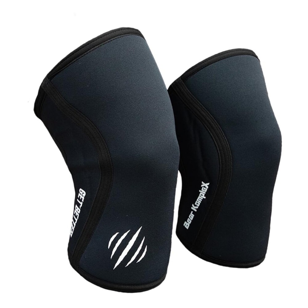 Bear KompleX Knee Sleeves for Men & Women - 5mm Compression & Heat Retention Neoprene Compression Knee Brace for Weightlifting, Squats & Powerlifting