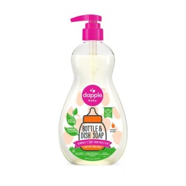 Dapple Baby Bottle Soap, Hypoallergenic Dish Soap for Baby Bottles, Powered by Plants, Mango Melon, 16.9 Fl Oz (Pack of 1)