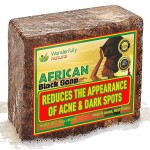 Wonderfully Natural 1 African Black Soap for Acne & Dark Spots | Organic Vegan Satisfaction Guarantee | 1lb bar 90 day Supply