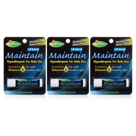 Dr. Dan\'s Maintain Lip Balm - Perfect for Everyday and Cortibalm aftercare, Mild Ingredients & Beeswax, Vitamin E Enriched for Moisturizing Dry Lips, Ensures Smooth, Soft Feel, 3 Pack