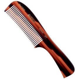 Kent 10T Large Hair Detangler Comb - Handmade Wide Tooth Combs for Curly Hair, Rake Comb For Wet and Dry Hairs, for Women for Thick Hairs Saw-Cut and Hand Polished Kent Combs