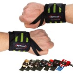 Rip Toned Wrist Wraps for Weightlifting - USPA & USAPL Approved 18 Wrist Straps for Powerlifting - Adjustable, Durable Gym Wraps with Thumb Loop - Maximum Support for Men & Women - Green Stiff