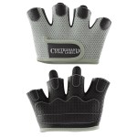 Contraband Pink Label 5537 Womens Micro Weight Lifting Gloves w/Grip-Lock Silicone Padding (Pair) - Minimalist Half Gloves - Apple Watch Friendly (Gray, Large)