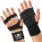 MAVA Open Gym Gloves for Women & Men | Padded Weight Lifting with Wrist Support for Comfort, Protection | Strong-Grip Fingerless Workout | Multi-Use, Anti-Sweat Gym Accessories(Black XS)