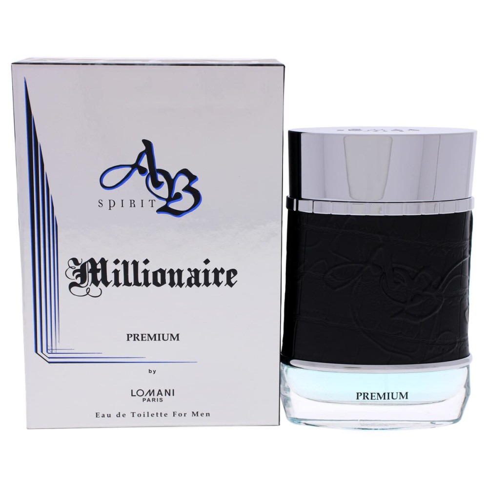 Ab Spirit Millionaire Premium Eau de Toilette Spray for Men by Lomani 3.4