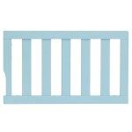 Dream On Me Convertible Crib Toddler Guard Rail in Aqua Sky, Converts Cribs to Toddler Beds, Solid Wood Construction