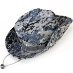 Wide Brim Boonie Hat, Men & Women Top Camo Bucket Hats for Safari Military Beach