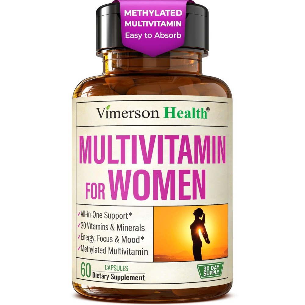 Multivitamin for Women - Methylated Womens Multivitamins & Multiminerals Capsules with Vitamin B12, A, D, C, Zinc, Magnesium & More for Complete Daily Support - Trusted Bioavailable Vitamins for Women