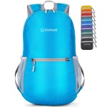 ZOMAKE Ultra Lightweight Hiking Backpack 20L, Packable Small Backpacks Water Resistant Daypack for Women Men(Light Blue)