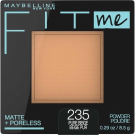Maybelline Fit Me Matte + Poreless Pressed Face Powder Makeup & Setting Powder, Pure Beige, 1 Count