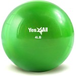 Yes4All Weighted Toning Balls for Exercise, Soft Medicine Balls for Exercise, Pilates, Yoga, Balance, Flexibility, 2-10lbs