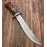 Handmade Damascus Steel 15.25 Inches Bowie Knife - Solid Marindi Wood/Bone Handle(Case/Knife may vary slightly) (REG-49)