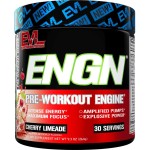 EVL Intense Pre Workout with Creatine - ENGN Energizing Pre Workout for Men Powder Drink for Lasting Energy Focus and Recovery - with Beta Alanine Caffeine and L Theanine - Cherry Limeade
