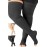 Compression Thigh High for Women and Men 20-30mmHg - Above the Knee Compression Stockings with Open Toe for Lymphedema, DVT, Thrombosis, Leg Pain - Black, Large - A213BL3