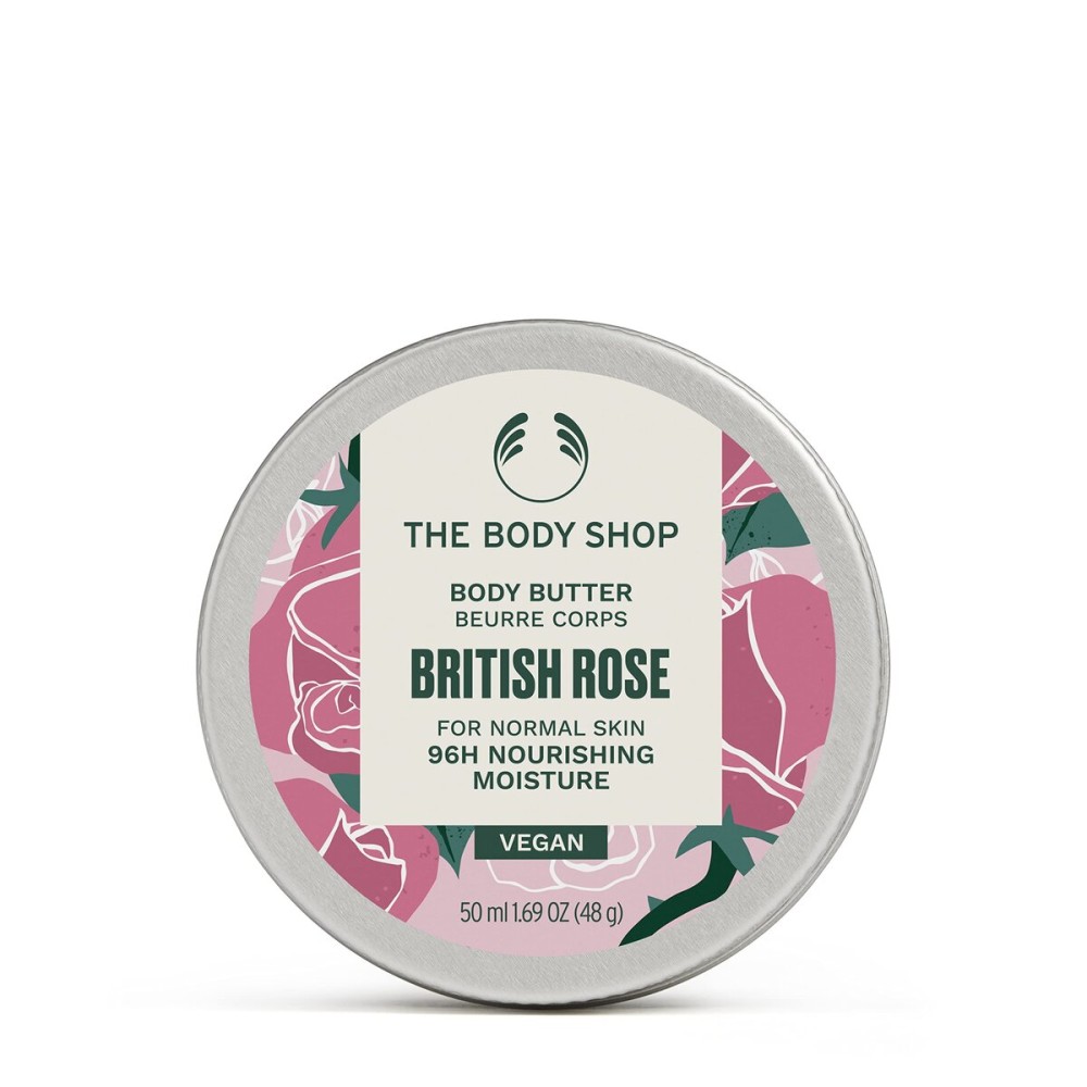 The Body Shop British Rose Body Butter - Nourishing & Moisturizing Skincare for Normal Skin - Vegan - 1.72 oz