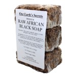 Our Earth\'s Secrets Premium Natural Raw African Black Soap, 3 Pound
