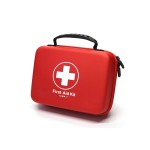 Compact First Aid Kit (228pcs) Designed for Family Emergency Care. Waterproof EVA Case and Bag is Ideal for The Car, Home, Boat, School, Camping, Hiking, Office, Sports. Protect Your Loved Ones. Red