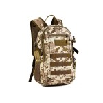 HUNTVP 10L Tactical Backpack Small Backpack Mini Daypack Military MOLLE Rucksack Gear Tactical Assault Pack Bag for Hunting Camping Trekking(10L-Desert Camouflage)