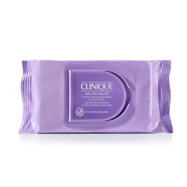 Clinique Take The Day Off Micellar Cleansing Makeup Remover Wipes For Face and Eyes | For All Skin Types | No Water Required | Perfect For Gym or Travel, 50 Count