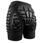 Soared 3D Protection Hip Butt EVA Paded Short Pants Protective Gear Guard Impact Pad Ski Ice Skating Snowboard Black M