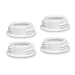 Maymom Baby Bottle Thread Changer or Converter; Compatible with Spectra S1 S2 Pumps Wide Mouth Flanges to use Medela, Ameda, Lifefactory, Dr. Brown Narrow Neck Bottles