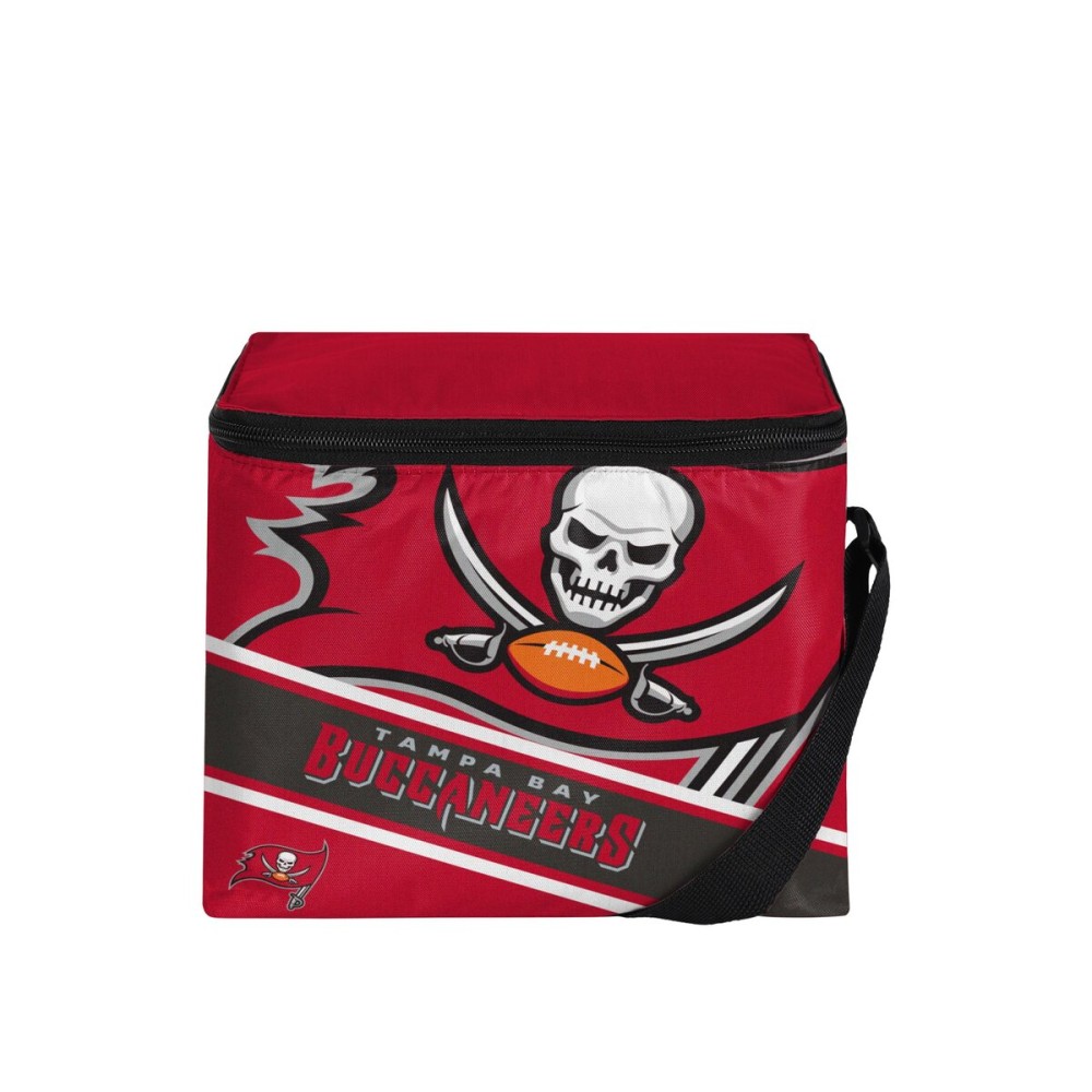 FOCO Tampa Bay Buccaneers Big Logo Stripe 6 Pack Cooler