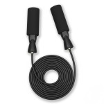 Jump Rope for Fitness - Adjustable PVC Exercise Rope with Tangle-Free Design & Comfortable Foam Handles, Ideal for Cardio, Home Workout & Training for Men, Women & Kids (Black) - XYLsports