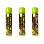 Panama Jack Sunscreen Lip Balm - SPF 45, Broad Spectrum UVA-UVB Sunscreen Protection, Prevents & Soothes Dry, Chapped Lips, Tropical, Pack of 3