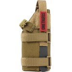 OneTigris Gun Holster Right Handed Nylon Pistol Holster for Most Compact Medium Full Size Pistol 1911/17/19/20/21/45 M&P Shield 9mm with Under Barrel Attachment