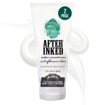 After Inked Tattoo Aftercare Lotion - Moisturizing Balm for Inked Skin, As Seen on INK MASTER - Hydrating Cream with Grape Seed Oil, Skin Nourishment & Daily Maintenance - 3 Fluid oz Tube (2-Pack)