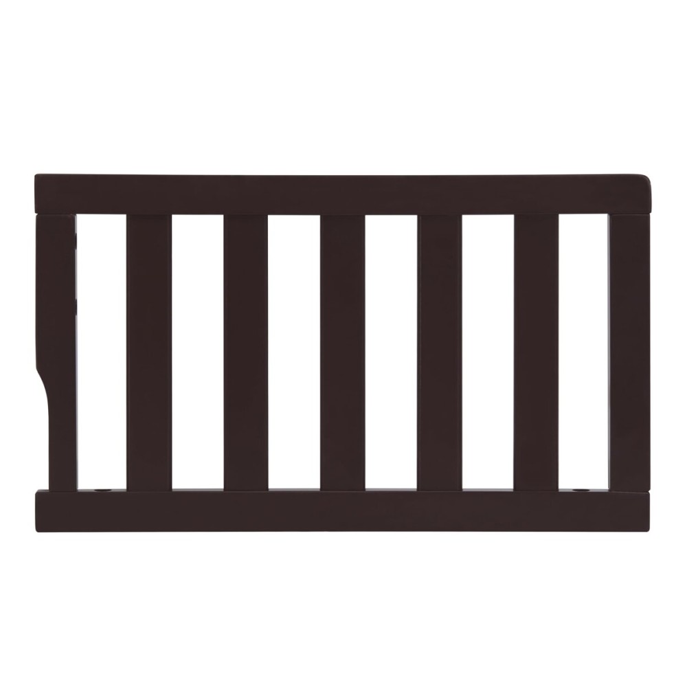 Dream On Me Convertible Crib Toddler Guard Rail in Chocolate, Compatible with Select Cribs, Crib to Toddler Bed Conversion, Easily Attachable (21.25L x 1.2W x 12.25H)