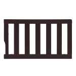 Dream On Me Convertible Crib Toddler Guard Rail in Chocolate, Compatible with Select Cribs, Crib to Toddler Bed Conversion, Easily Attachable (21.25L x 1.2W x 12.25H)