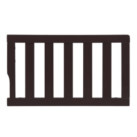 Dream On Me Convertible Crib Toddler Guard Rail in Chocolate, Compatible with Select Cribs, Crib to Toddler Bed Conversion, Easily Attachable (21.25L x 1.2W x 12.25H)