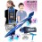 SKITCH Complete Skateboards for Kids Ages 6-12 Beginners Boys Year Old Children Youth Gift Set 22 Inch Penny Board Mini Cruiser ABEC 9 Bearings Skateboard Backpack Bag Skate Tool (Blue Galaxy LED+)