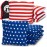 GoSports Official Regulation Cornhole Bean Bags Set (8 All Weather Bags) - America Stars and Stripes or Red and Blue - Choose Your Style