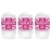 Fresh Kidz Roll On Deodorant for Kids and Teens - Baking Soda and Aluminum-free 24 Hour Protection for Sensitive Skin - Girls Pink 1.86 fl.oz. (3 Pack)
